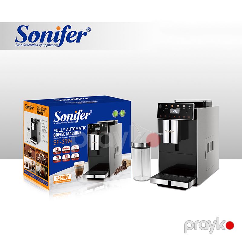 Tam Avtomatik Sonifer SF-3594 Model Espresso Qəhvəbişirən smart Cappuccino Latte qəhvə dəmləyicisi — Digər mətbəx texnikası, Bakı (2)