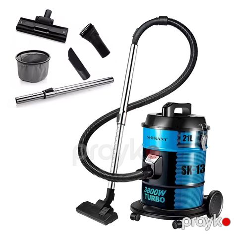 Tozsoran Sokany SK-13021 Mavi 3800 Vatt Gücündə Barabanlı Döşəmə Tozsoranı Elektrikli Tozsoran Vacuum Cleaner — Bakı