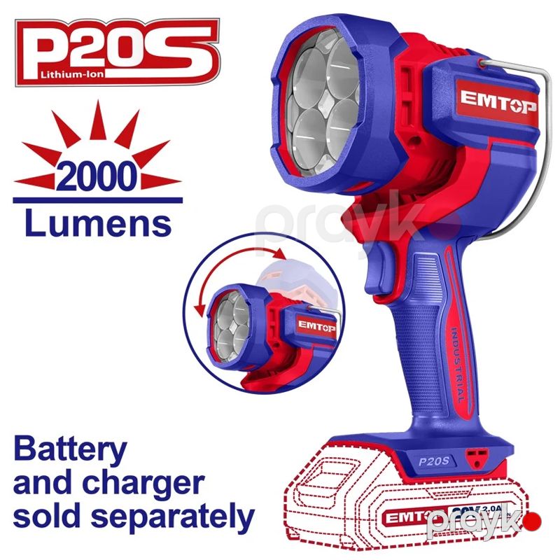 Emtop ELWLI2088 - LED Lampa 22.5 W Güclü Led Lampa Göy və Qırmızı Rəngli Led Lampa — Mallar, Bakı (6)