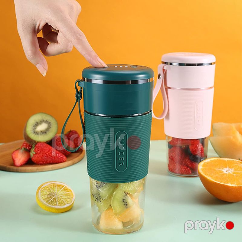 USB Elektrikli Portativ Kokteyl Hazırlayan Blender Mini Qida Qarışdırıcı Mikser 300ml 4 Bıçaqlı Smoothie Shakes — Blenderlər, xırdalayanlar və mikserlər, Bakı (5)