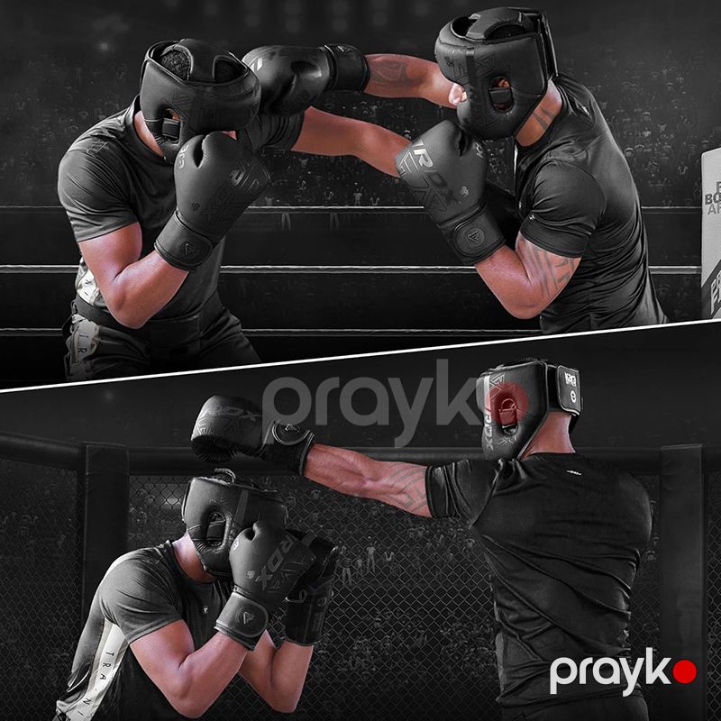 Baş Qoruyucu RDX Şlem F6 Kara Head Guard Black Boks MMA Baş Qoruyucu Kask Boks dəbilqəsi — İdman, hobi, istirahət, Bakı (4)