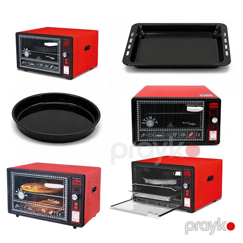 Elektrikli Soba İtimat I-09 qırmızı Best Cooker Yüksək keyfiyyətli Dxovka — Ev texnikası, Bakı (4)