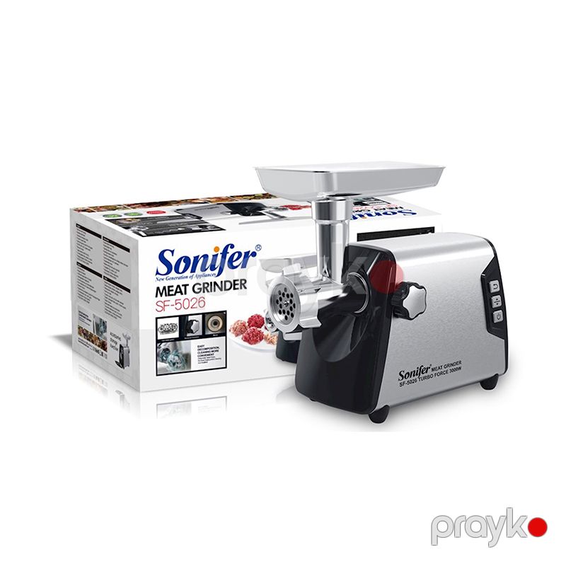 Sonifer SF-5026 Çoxfunksiyalı Ətçəkən Maşın Elektrikli Ət Maşını 3000 W — Digər mətbəx texnikası, Bakı (2)
