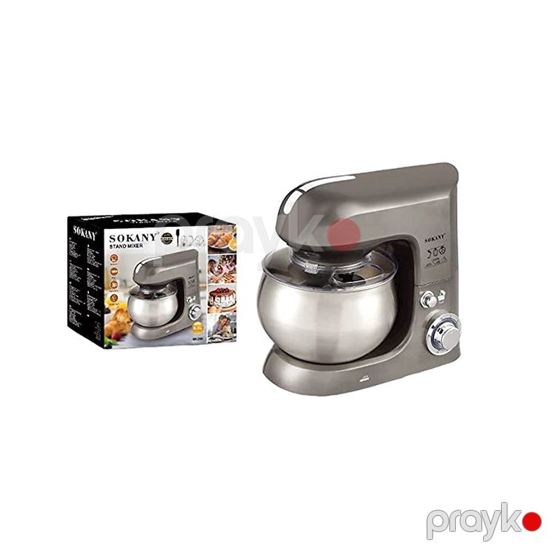 1500W Yüksək Gücə Malik Sokany Çoxfunksiyalı Xəmir Qarışdıran Yumurta Çırpıcı Mikser 6,5L Tutumlu — Blenderlər, xırdalayanlar və mikserlər, Bakı (5)