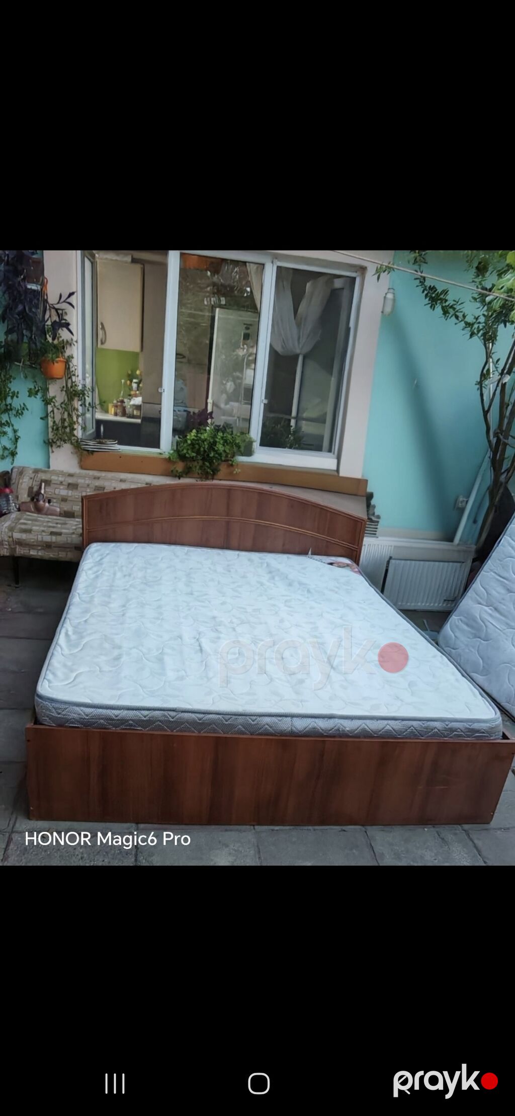 Taxt – 2.00 x 1.60 m - Material: ağac rəngində korpus, başlıqla — Yataqlar, Bakı (2)