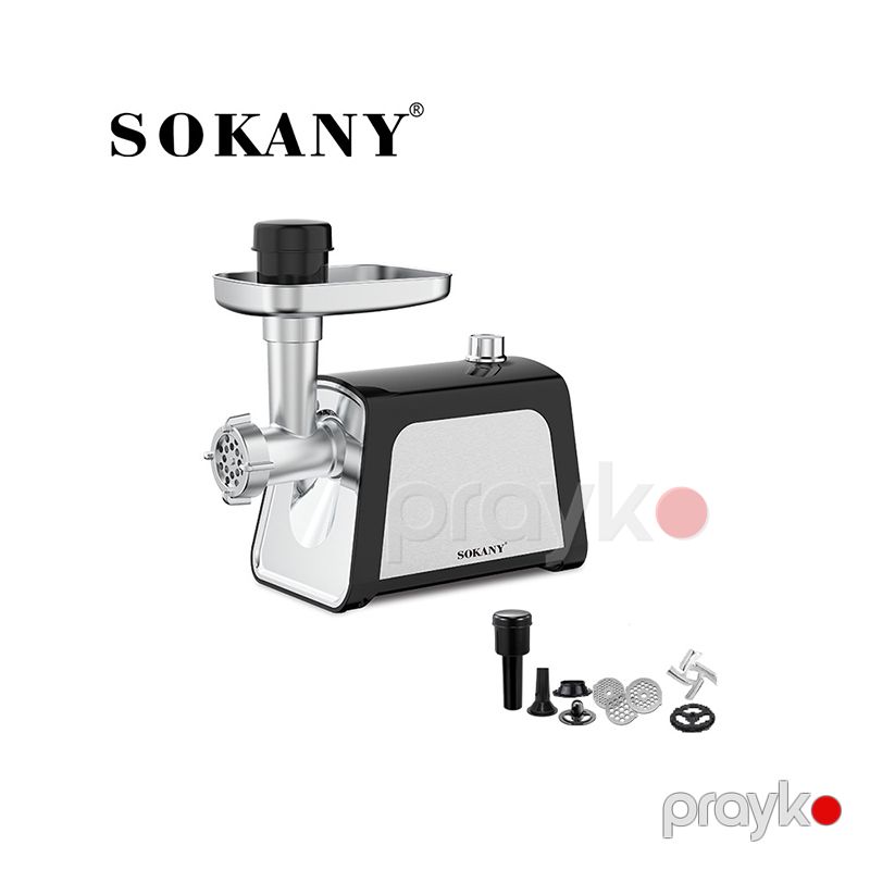 Sokany SK-06045 Paslanmayan Polad Elektrikli Ətçəkən 2900W güclü ət çəkən maşını — Digər mətbəx texnikası, Bakı (2)