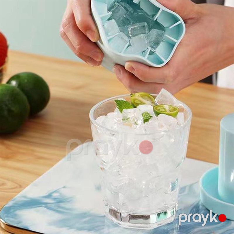 Dondurucu Üçün Buz Hazırlayayıcı Yenidən İstifadə Edilə Bilən Silikon Buz Qabı Viski Burbon Şərab Pivə Kola Üçün Buz Kubu — Qablar və mətbəx əşyaları, Bakı (5)
