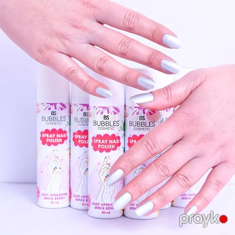 Sprey Dırnaq Boyası 50ml Neon Sarı Rengli Parıltı 11ml Shake Parlaq Sprey Oje Sprey Fosfor Dırnaq Lakı — Bakı