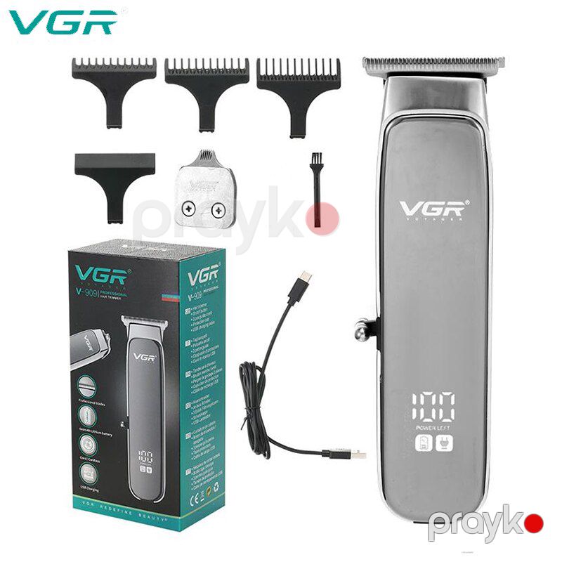 VGR V-909 Elektrikli Saç Kəsicisi Kişilər Üçün Peşəkar Trimmer — Usturalar, trimmerler və epilyatorlar, Bakı (2)