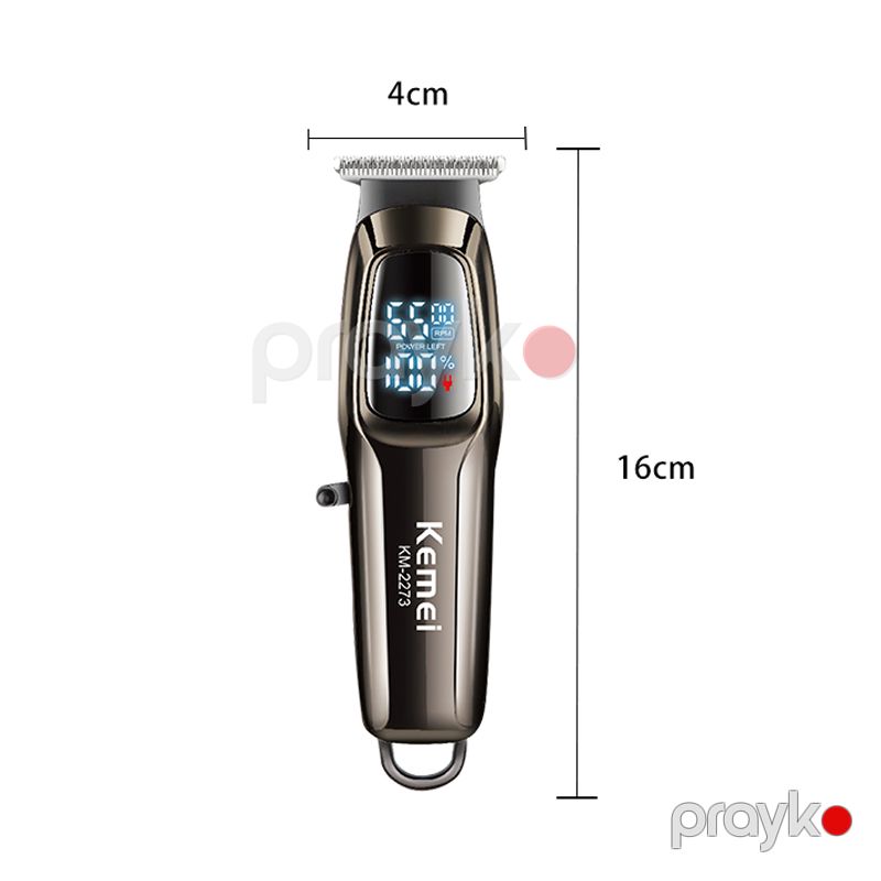 Kemeı Km-2273 - Trimmer Yeni Dizaynlı Peşəkar Saç Kəsiciləri Şarj Edilə Bilən Elektrikli Saç Kəsici Maşın — Usturalar, trimmerler və epilyatorlar, Bakı (4)