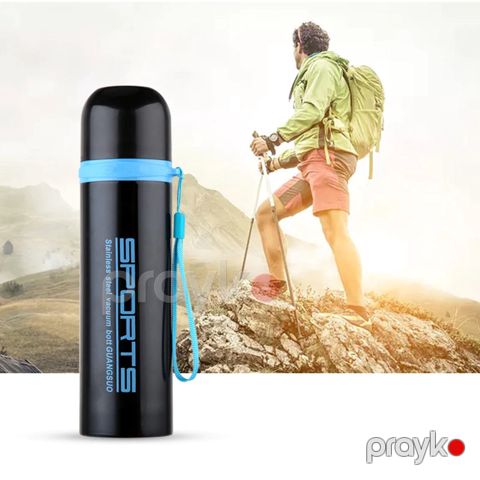 Filtrli Paslanmayan Polad Sport Termos Qəhvə, Çay Şüşəsi 250ml — Bakı
