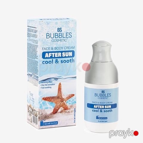 Günəşdən Sonra Bədən Nəmləndirici Təravətləndirici Nəmrəndirici Krem Bs Bubbles Cosmetic Günəş Sonrası Krem 100ml — Bakı