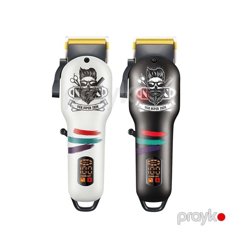 VGR Salon Series Professional Rəqəmsal Displey Trimmer Simsiz Elektrikli Saç Kəsmə Makinası 2000mAh 180deq İşləmə Qabiliyyət — Usturalar, trimmerler və epilyatorlar, Bakı (2)