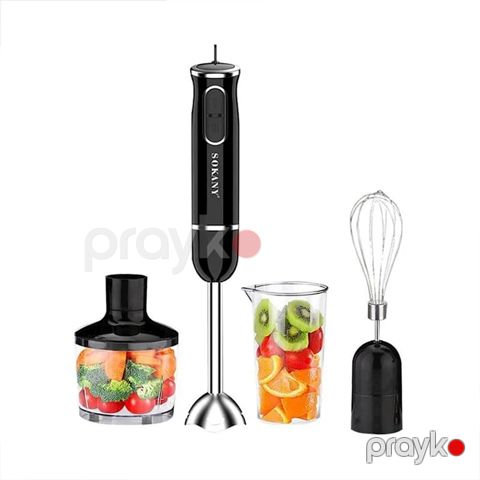 Sokany SK-1721-4 Çoxfunksiyalı Elektrikli Blender Yumurta Çırpıcı Başlıqlı Blender Dəsti 400W — Bakı