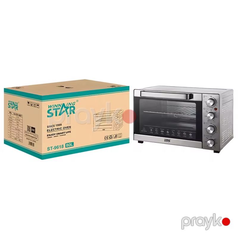 Wınnıng Star ST-9618 Çoxfunksiyalı Elektrikli Mətbəx Sobası Qril Çörək Pizza Hazırlamaq Üçün Soba 2400W — Soba və qrillər, Bakı (7)