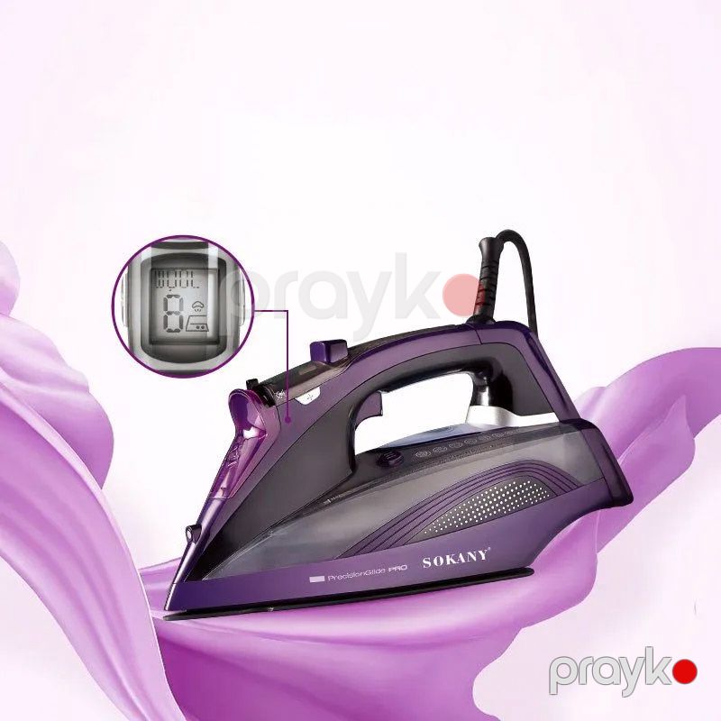 Sokany SK-11031 Buxarlı Ütü Keramika Altlıqlı Buxarlı Ütü 2400W — Ev texnikası, Bakı (4)