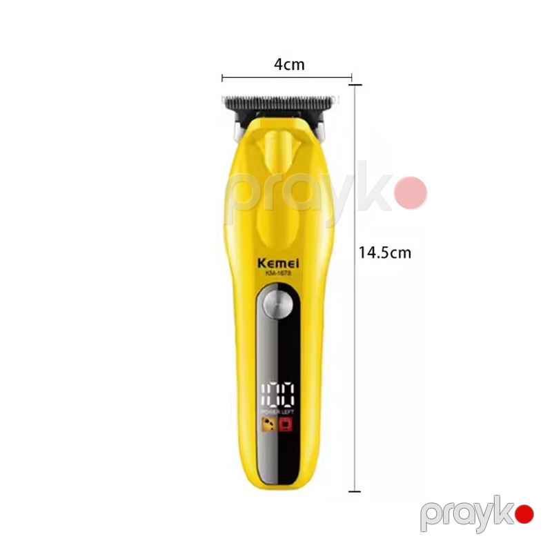 Kemeı Km-1678 - Trimmer Yüksək Güclü Professional Saç Kəsici LCD Ekranlı Simsiz Saç Kəsici — Usturalar, trimmerler və epilyatorlar, Bakı (2)