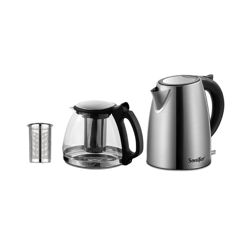 Sonifer SF-2120 Smart Elektrik Çaydan Dəsti Paslanmaz Polad Çaydan 1,8L Şüşə Çaynik 1L — Elektrik çaydanları və termoslar, Bakı (3)