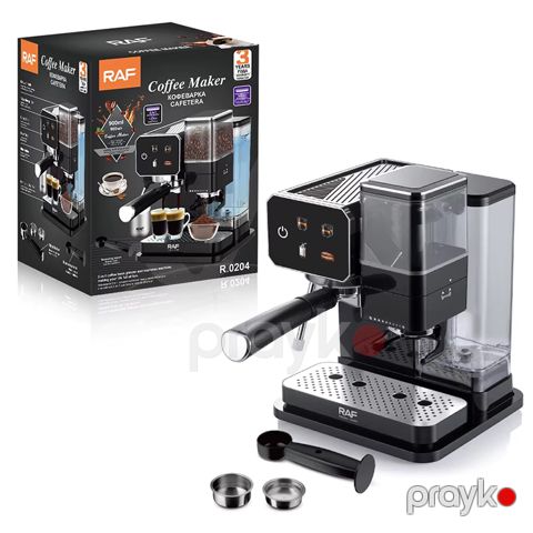 RAF R.0204 Qəhvə Maşını Yeni Dizaynda Üstün Keyfiyyetli Qəhvədəyirmanı Avtomatik Espresso Maşını Ağıllı Qəhvə Hazırlayan — Bakı