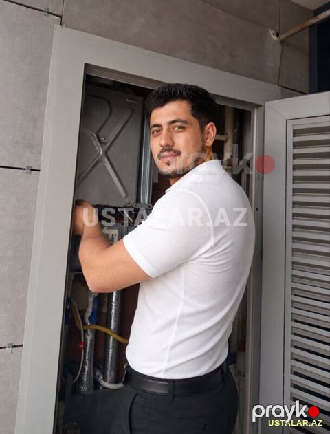 Kombi və isti su xettlerinin yuyulması — Bakı