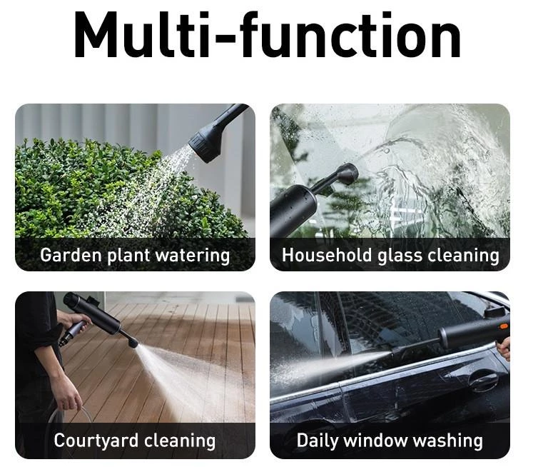 Akkumlyatorlu avto yuyucu - Baseus Dual Power Portable Electric Car Wash Spray Nozzle — Mallar, Bakı (7)