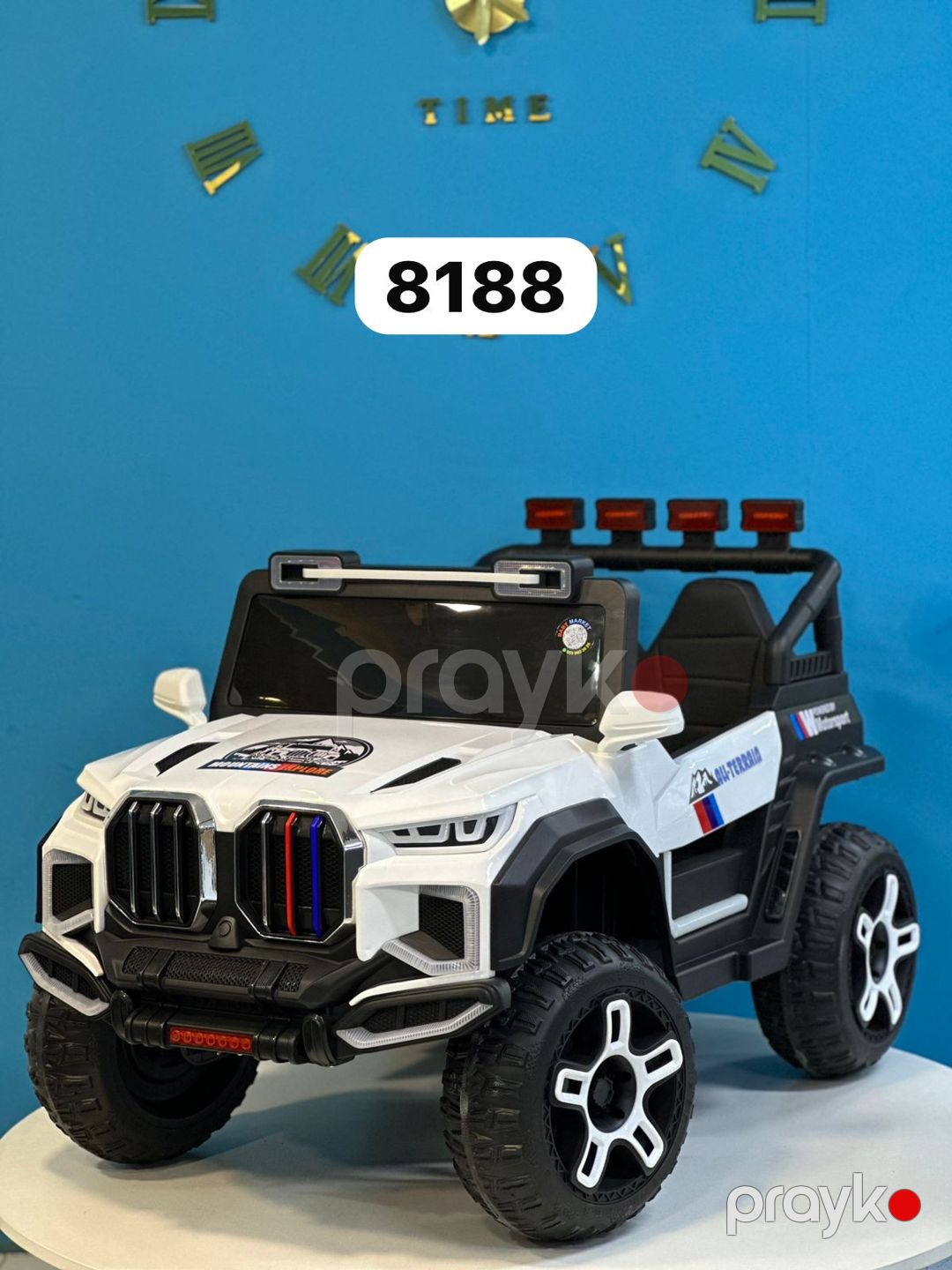 Uşaq elektrik avtomobili OFF ROAD-ABCTK-8188 4x4, 10 yaşa qədər, ağ — Mallar, Bakı (2)