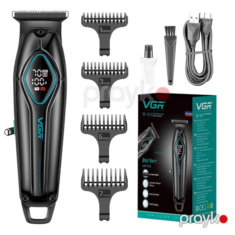VGR V-945 Trimmer Professional Saç Kəsmə Maşını Elektrikli Saç Kəsmə Aləti LED Ekranlı Simsiz Trimmer — Bakı