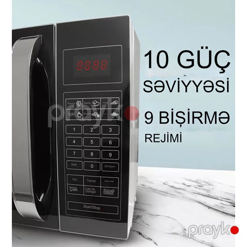 Sonifer SF-4023 Elektrikli Mikrodalğalı Soba Yüksək Keyfiyyətli Soba 800W Gücündə Tutum 23 L — Mikrodalğalı sobalar, Bakı (5)