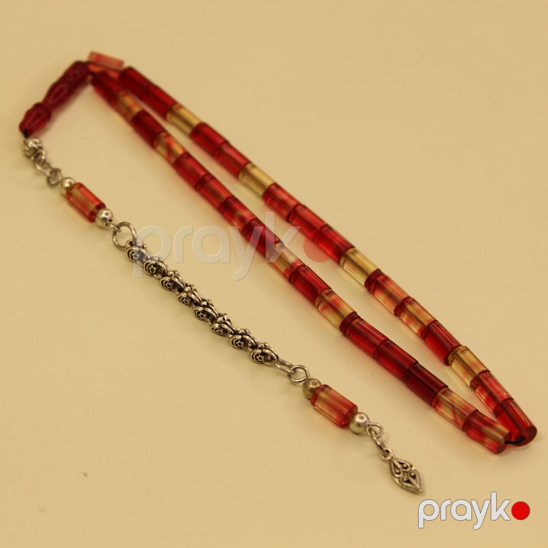 Təsbeh T-001331, kəhrəba, qırmızı — Mallar, Bakı (3)