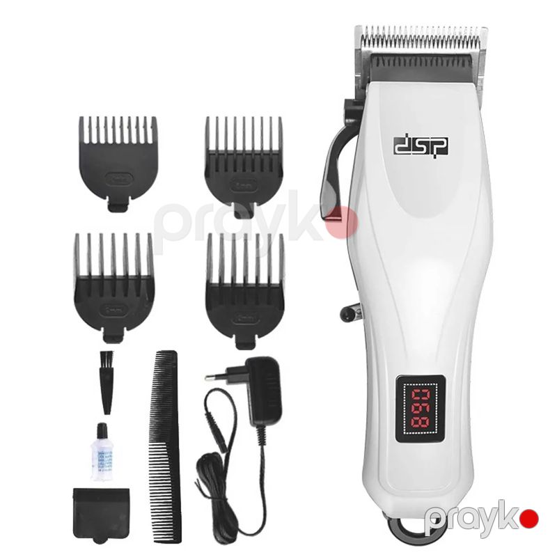 DSP 90057 - Trimmer Yüksək Performanslı Saç Qırxan Maşın 5 W Güc Ağ Rəng — Usturalar, trimmerler və epilyatorlar, Bakı (2)