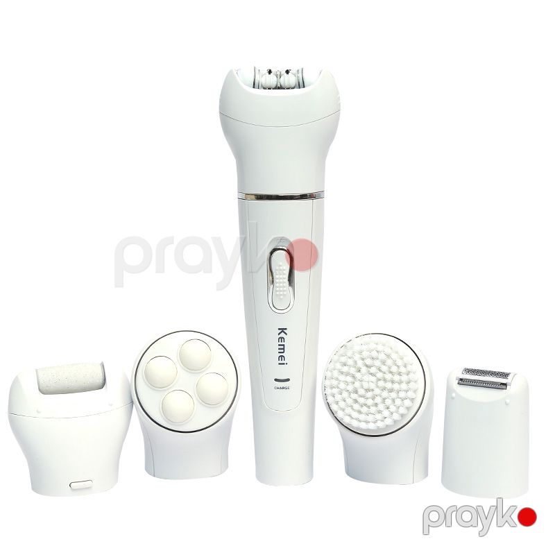 Kemei 5-də 1 Bütün Bədən Və Üz Təmizlənməsi Üçün Ağrısız Epilator Dəsti Müxtəlif Başlıqlı Epilyator Dəsti — Usturalar, trimmerler və epilyatorlar, Bakı (2)