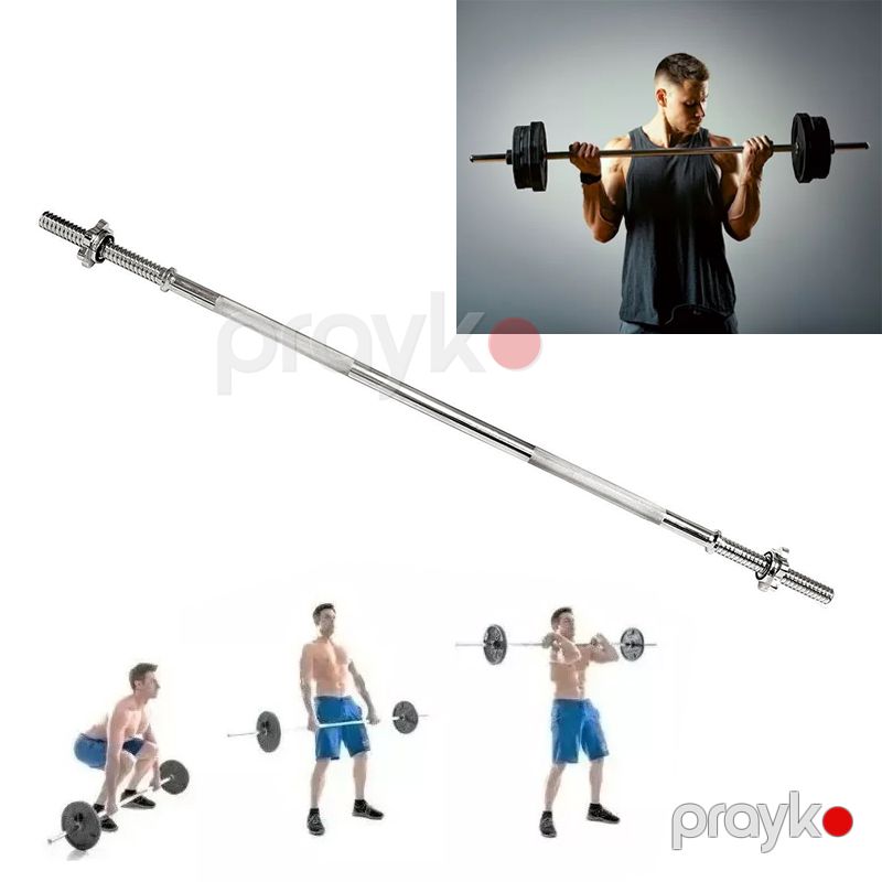 150sm Xrom Məşq Qrifti 150 sm Düz Ştanq 27 mm diametrli Qrift Ştanq Kilidləri İdxal Bərk İdman Zalı Məşq Qrifti — Fitness və simulyatorlar, Bakı (3)