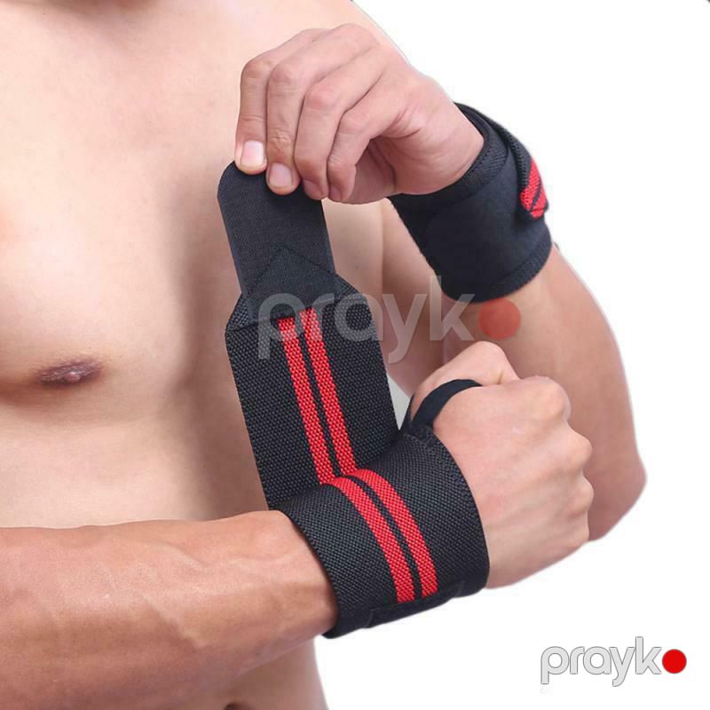 Ağırlıqqaldırma Pauerliftinq üçün Tənzimlənəbilən Elastik Qolbaq Bandajlar Kişilər və Qadınlar üçün Əl Dəstəyi Bandajı — Fitness və simulyatorlar, Bakı (6)