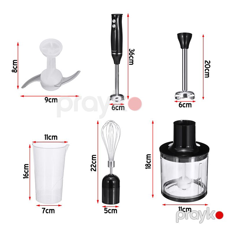Sokany 4-ü 1-də Paslanmayan Polad Elektrikli Blender 2 Sürətli Blender Əl Mikseri Mətbəx Çırpıçısı 700ml SK-1710-4 — Blenderlər, xırdalayanlar və mikserlər, Bakı (8)