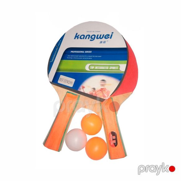 2 Kangwei Racket 3 Ping Pong Balls 1 Cüt Kangwei Stolüstü Tennis Raketkası Masa Tenisi Kangwei — İdman, hobi, istirahət, Bakı (3)