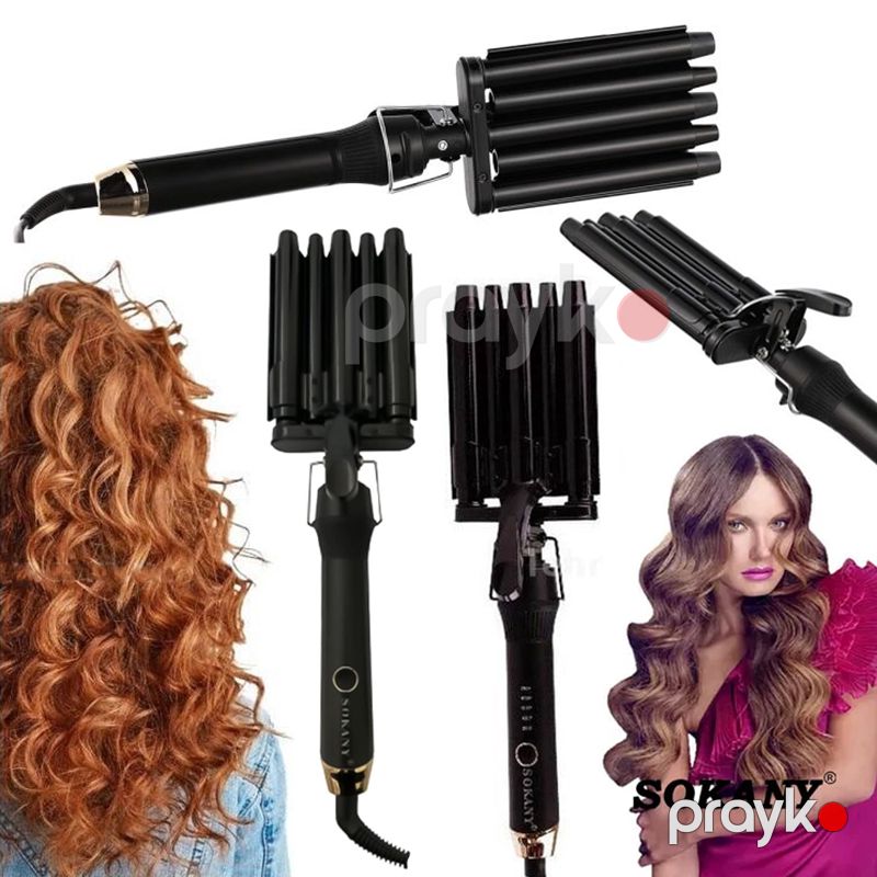 Sokany SK-670, Saç Buruq Ütü Sokany Sk-670 Su Dalğası Fen 5 dalğalı buruq ütü 13mm/16mm — Fən, Bakı (4)