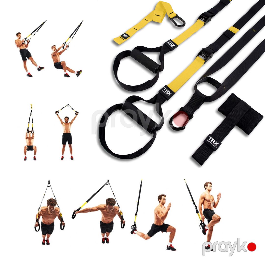 TRX Bədən Çəkisi Müqavimət Sistemi Bədən Məşqləri Asma Təlim Elastik Güc Bandı Yoga Fitness Bandı — İdman, hobi, istirahət, Bakı (6)