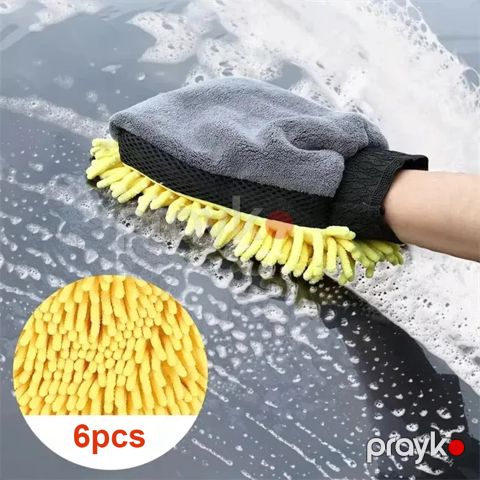 Avtomobil yumaq üçün süngər əlcək Microfiber Maşın Yuma Əlcəyi Qalın Avtomobil Təmizləmə Əlcəyi — Bakı