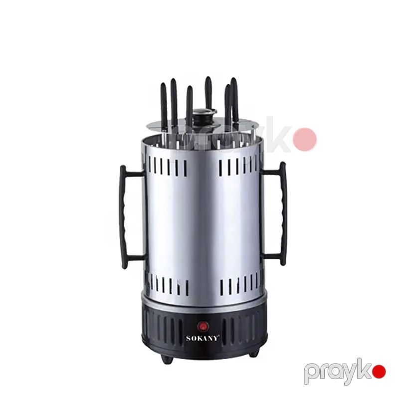 Sokany SK-6111 Çoxfunksiyalı Elektrikli Manqal Şaquli Portativ Fırlanan Barbekü 1000W — Soba və qrillər, Bakı (3)