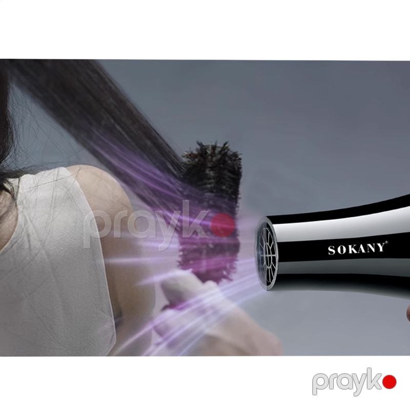 Sokany SK-14002 - Hava Feni Professional Yüksək Güclü Yüksək Keyfiyyətli 2400W Elektrikli Saç Qurutma Maşını — Fən, Bakı (3)