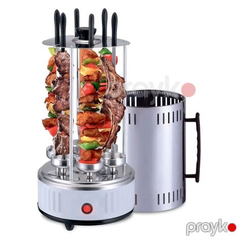 Sokany SK-6111 Çoxfunksiyalı Elektrikli Manqal Şaquli Portativ Fırlanan Barbekü 1000W — Bakı