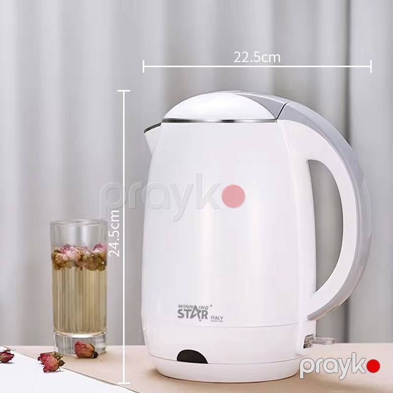 Wınnıng Star ST-6001 Elektrikli Çaydan Paslanmaz Polad Elektrikli Çaydan Tutum 1.8 L — Elektrik çaydanları və termoslar, Bakı (5)