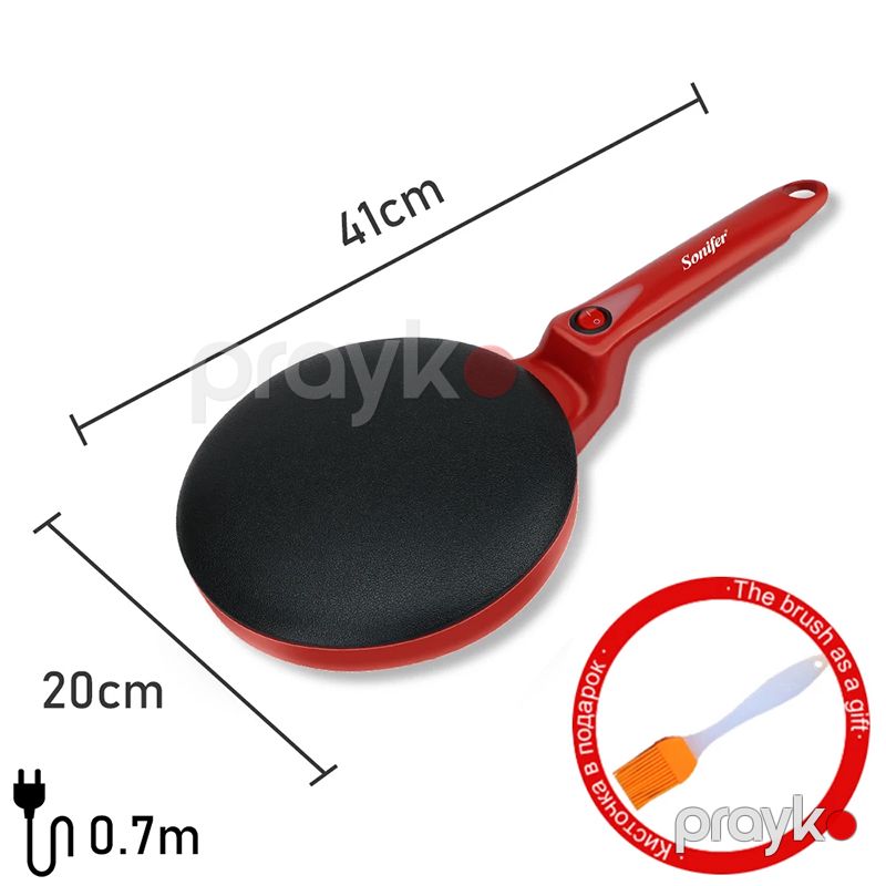 Sonifer SF-3038 Yüksək Keyfiyyətli Pancake Tavası Elektrikli Krep Blinçik Tavası — Toster və vaflyasıcı, Bakı (5)