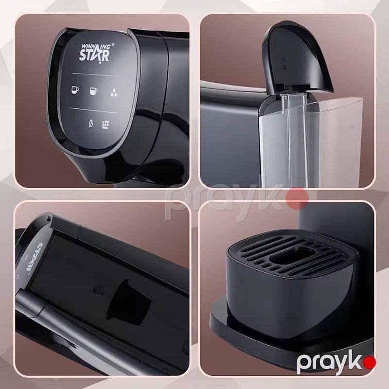 Wınnıng Star ST-9701 Çoxfunksiyalı Qəhvə Hazırlayan Elektrikli Yüksək Təzyiqli Espresso Maşını 1200W — Digər mətbəx texnikası, Bakı (5)