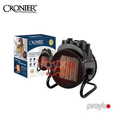 Cronier İsidici CR_6020BS Ventilyator Otaq qızdırıcısı 3000Wt Kiçik Ölçülü Keramika Qızdırıcı — Bakı