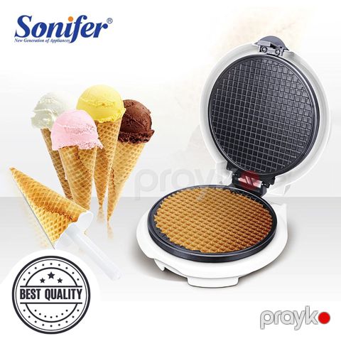 Dondurma Qabları Üçün Vafli Hazırlayıcı Toster Sonifer SF-6034 750W Gücə Məxsus Portativ Wafle Hazırlayıcı Toster — Bakı