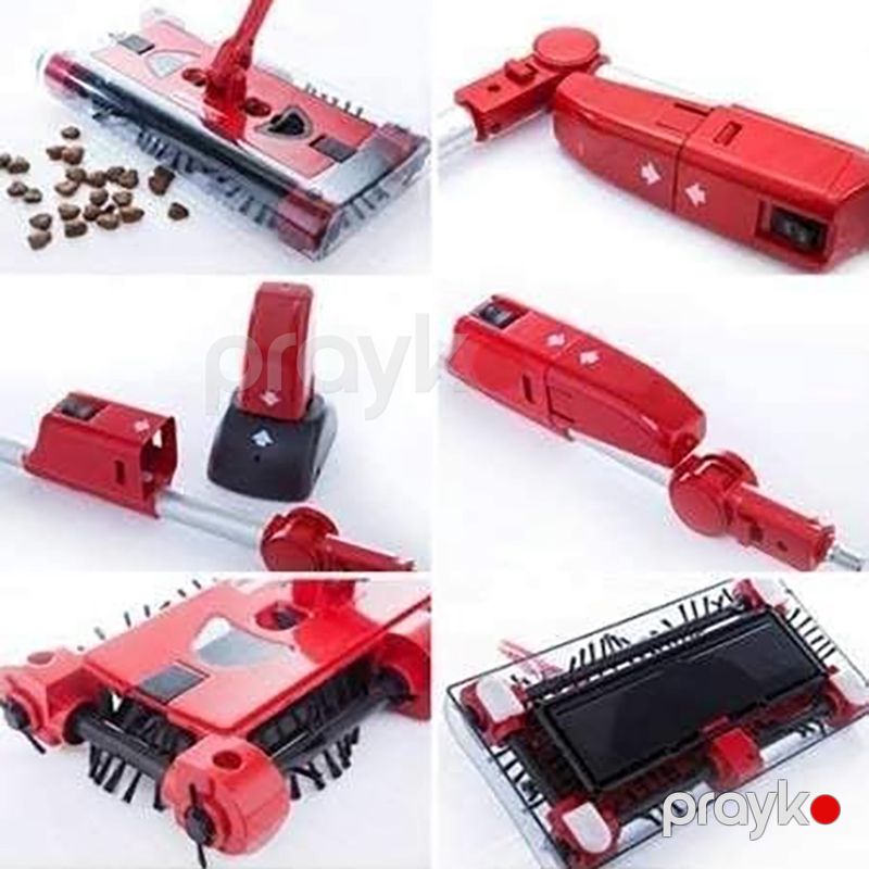 Swivel Sweeper G6 Elektrikli Süpürgə Qırmızı Yüksək Keyfiyyətli Döşəmə Təmizləyici Polsilən — Mallar, Bakı (2)