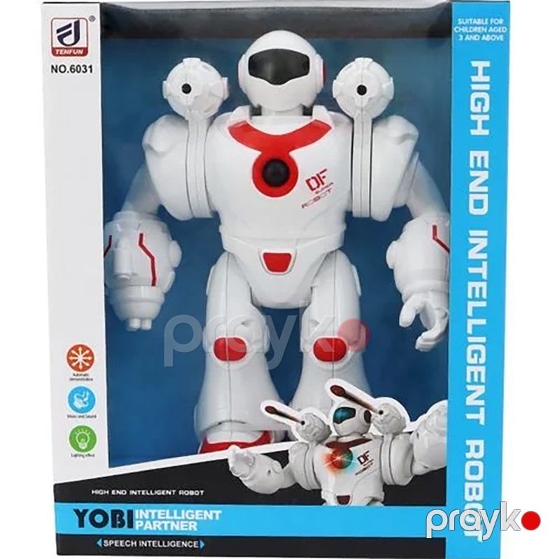 Yobı Intelligent Partner Robot – İşıqlı və Səsli Ağıllı Oyuncaq Robot — Oyuncaqlar, Bakı (3)