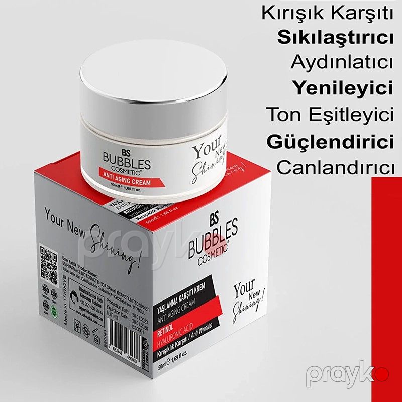 Bs Bubbles Cosmetic Gündüz İstifadə Üçün Dəri Sıxlaşdırıcı Yaşlanmaya Qarşı Onarıcı Anti Aging Krem 50ml — Gözəllik və səhiyyə, Bakı (4)