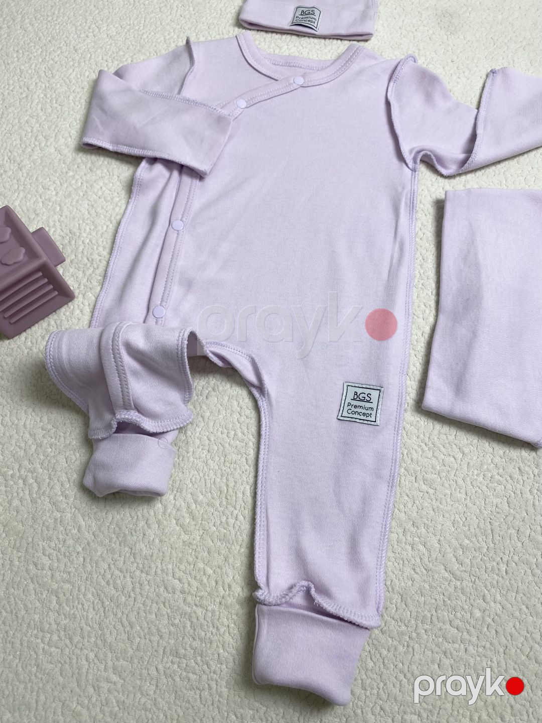 Yenidoğulmuş üçün dəst, pambıq, bənövşəyi, 0-1 ay — Mallar, Bakı (2)